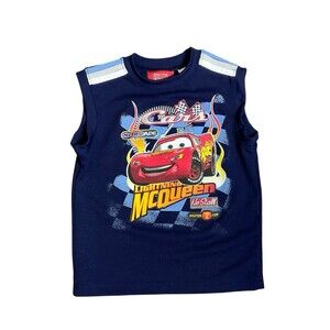 Disney Pixar Youth Lightning McQueen Sleeveless Shirt Size 5